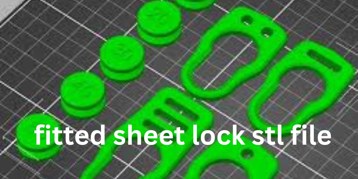 Fitted sheet lock stl file and This minimalist 3D